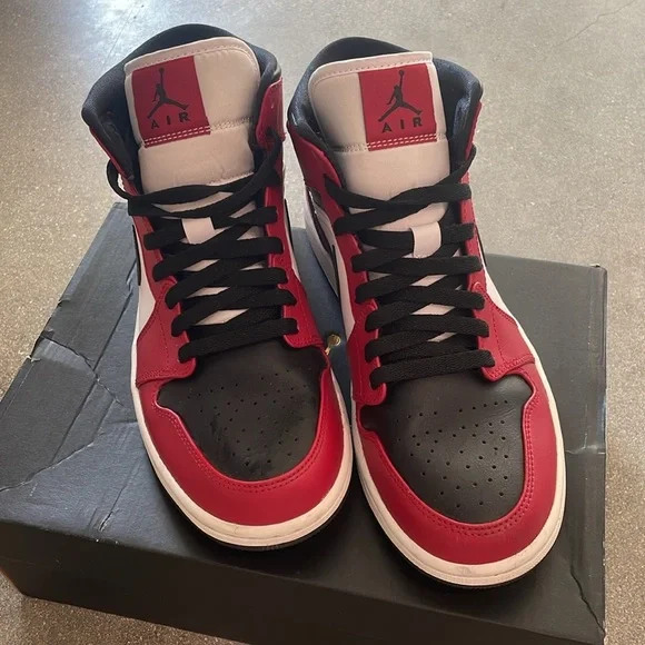 Nike Air Jordan 1 Mid Chicago Toe. Purchased from StockX. Like new